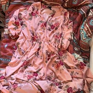 Floral maxi length romper